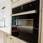 Painted wood kitchen by Woodbrook Designs in Monmouth